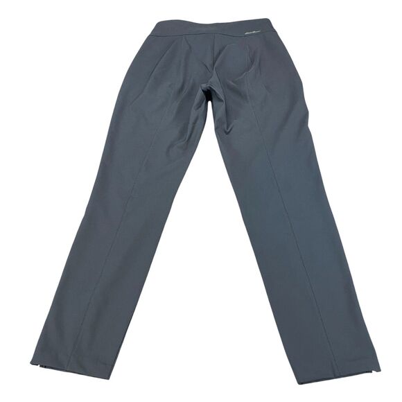 Eddie Bauer Pants Womens Sz 2 Gray Ankle Slit Zipper Pockets Flat Front Outdoor - Picture 7 of 16